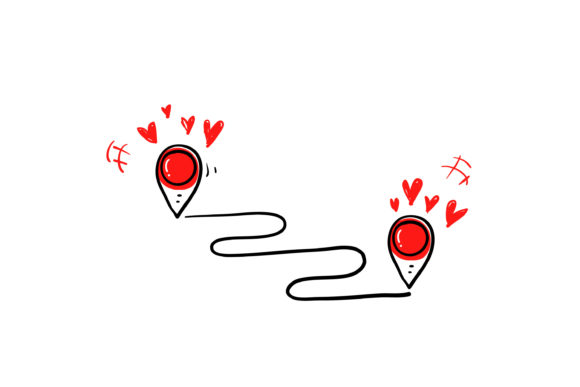 Download Doodle Long Distance Relationship Icon - Premium Resources