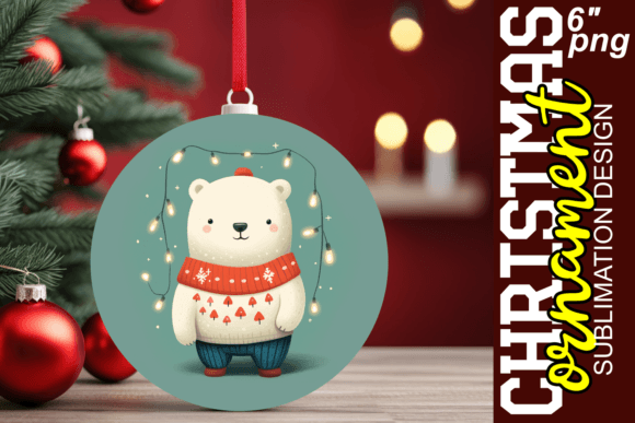 Download Holiday Cheer Teddy Ornament Graphic - Ornament graphic Collection