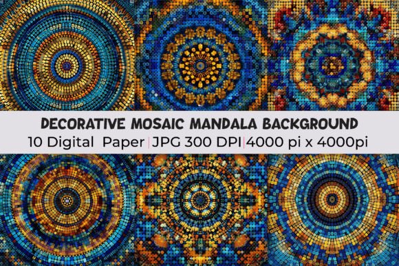 Download Decorative Mosaic Mandala Backgrounds - Background Collection