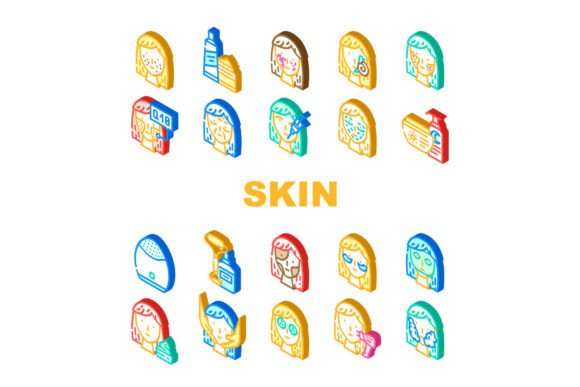 Download Facial Skin Care and Treatment Icons Set - Treatment Collection