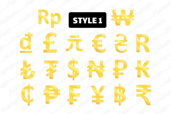 Download Gold Currency Money Icon Sign Symbol Set - Symbol Collection