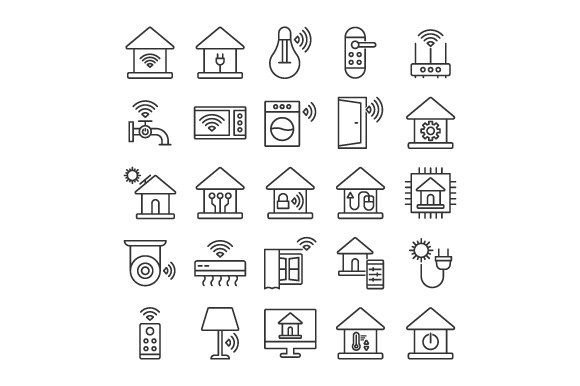 Download Smart Home Icon Sign Symbol Set - Symbol Collection