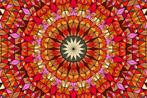 Download Triangle Mosaic Mandala Background - Background Collection