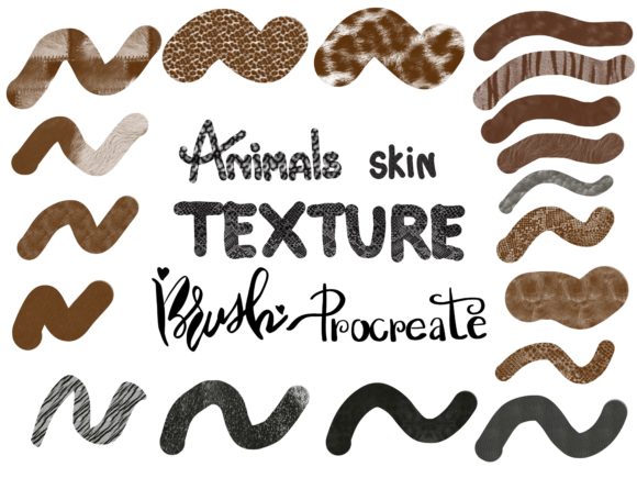 Download Animals Skin Texture Brushes,Procreate - Brush Collection