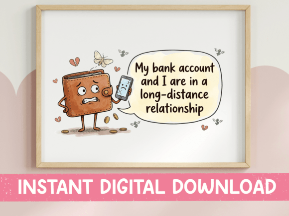 Download Funny Long Distance Bank Account Wallet - Premium Resources