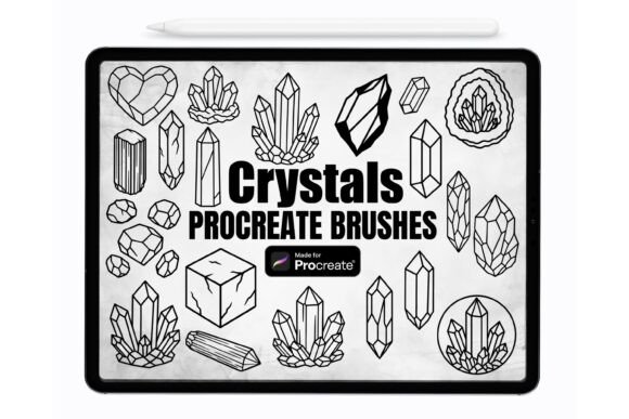 Download Crystals Procreate Brushes | Stamps - Brush Collection