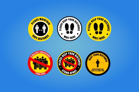 Download Keep Safe Distance Icon Vector - Distance Collection